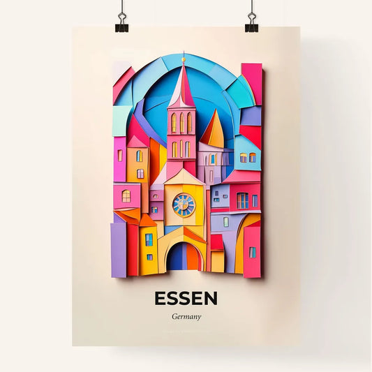 Vivid Essen, Germany, Colorful Poster