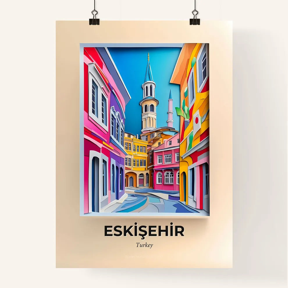 Vivid Eskişehir, Turkey, Colorful Poster