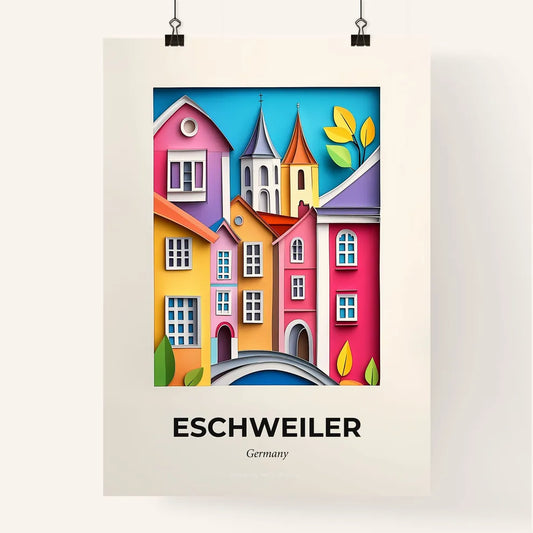 Vivid Eschweiler, Germany, Colorful Poster