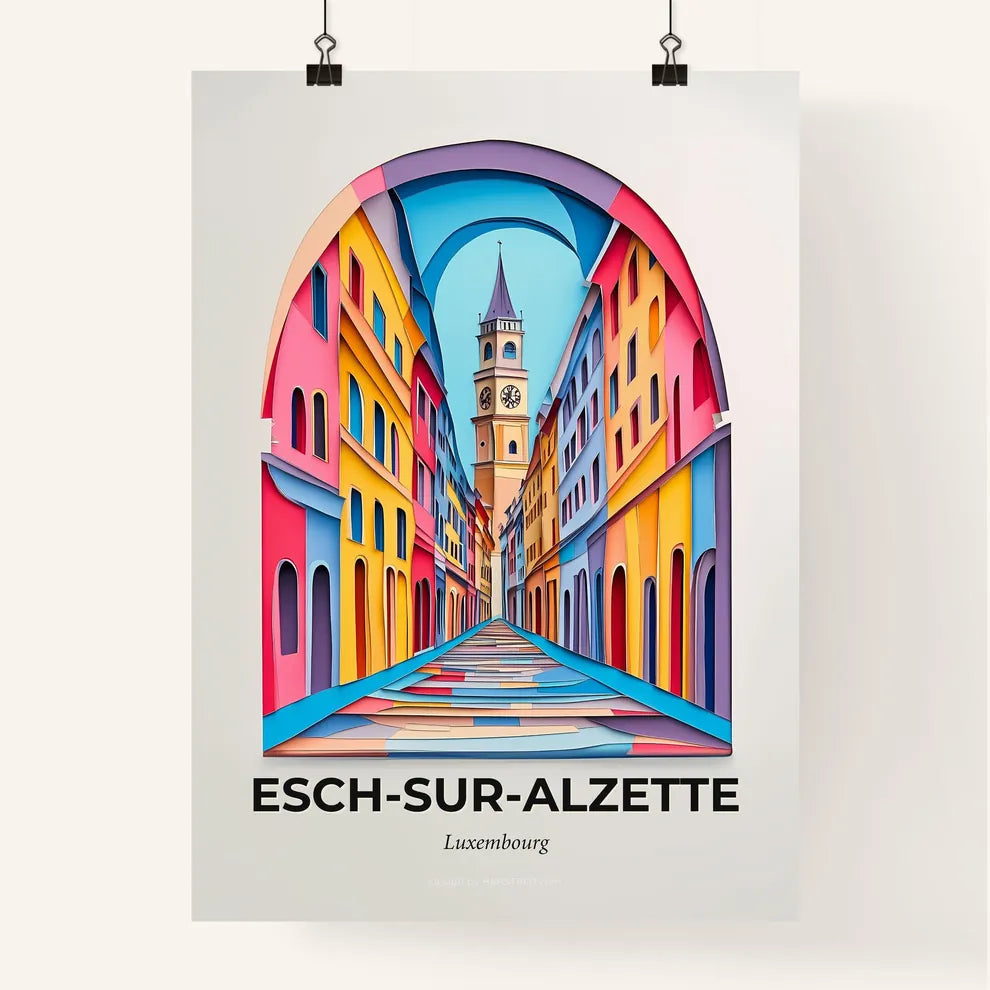 Vivid Esc, Colorful Poster