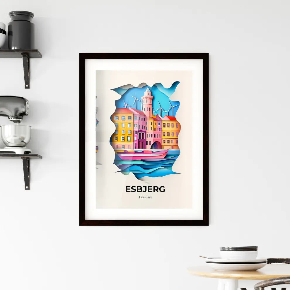 Vivid Esbjerg, Denmark, Framed Wall Art