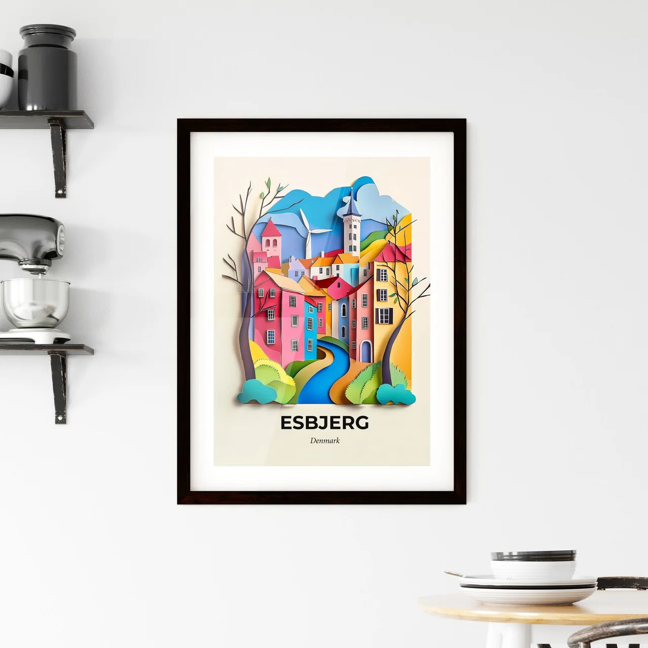 Vivid Esbjerg, Denmark, Framed Wall Art