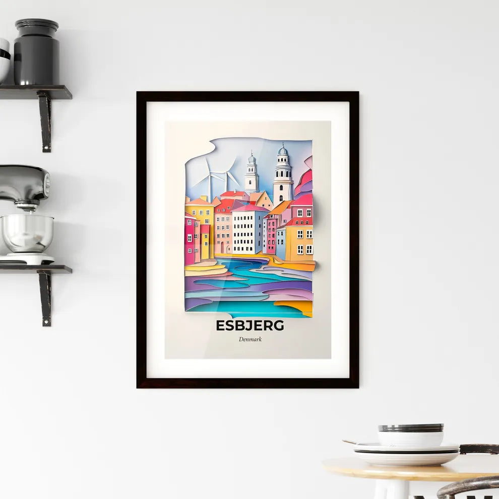 Vivid Esbjerg, Denmark, Framed Wall Art