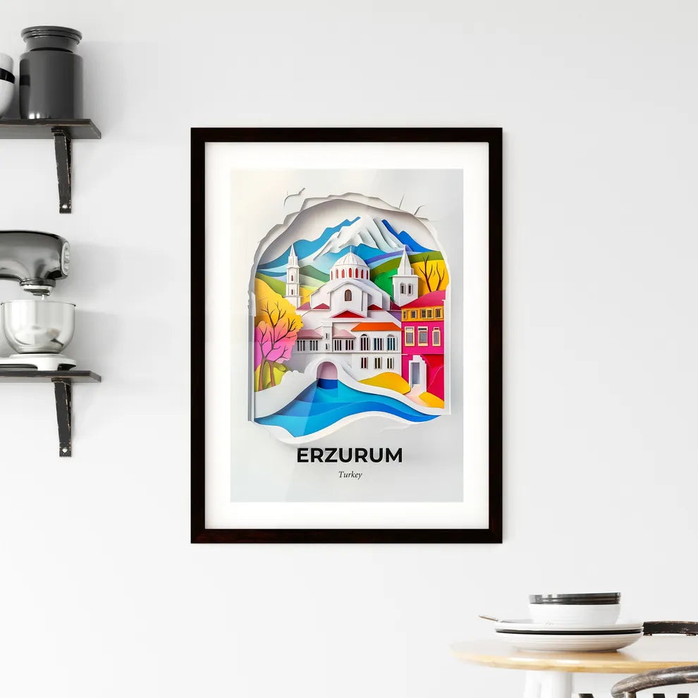 Vivid Erzurum, Turkey, Framed Wall Art