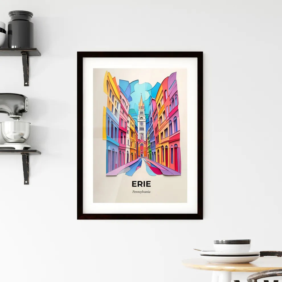 Vivid Erie, Pennsylvania, Framed Wall Art