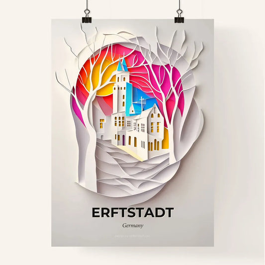 Vivid Erftstadt, Germany, Colorful Poster