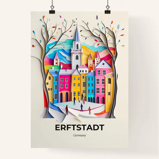 Vivid Erftstadt, Germany, Colorful Poster
