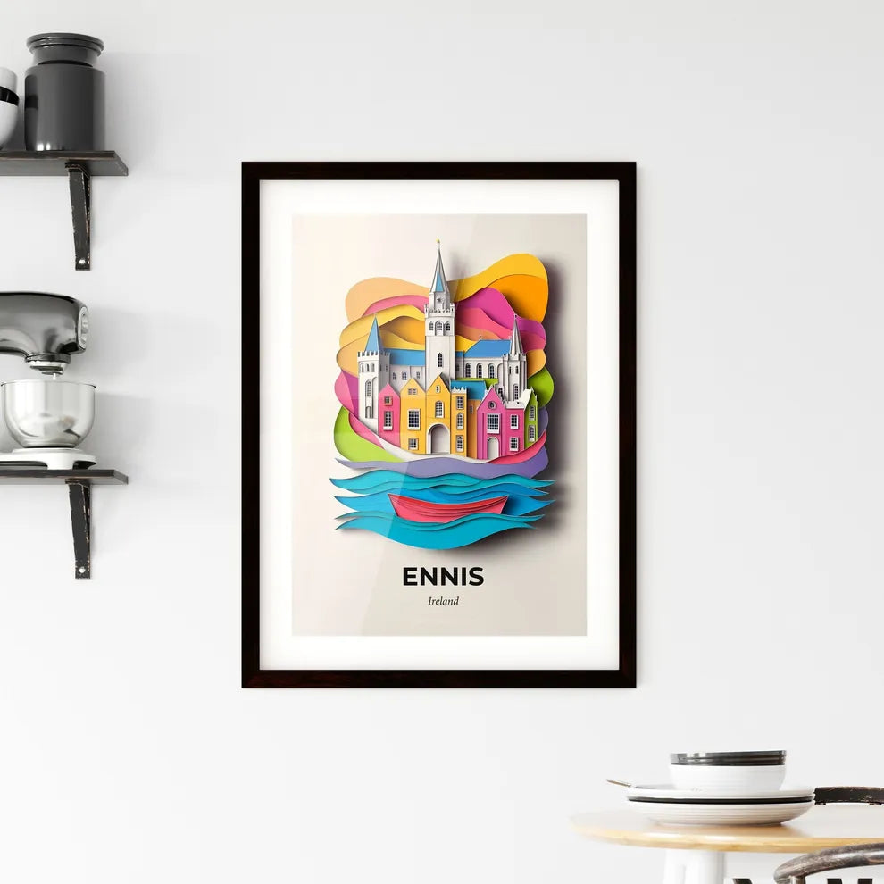 Vivid Ennis, Ireland, Framed Wall Art