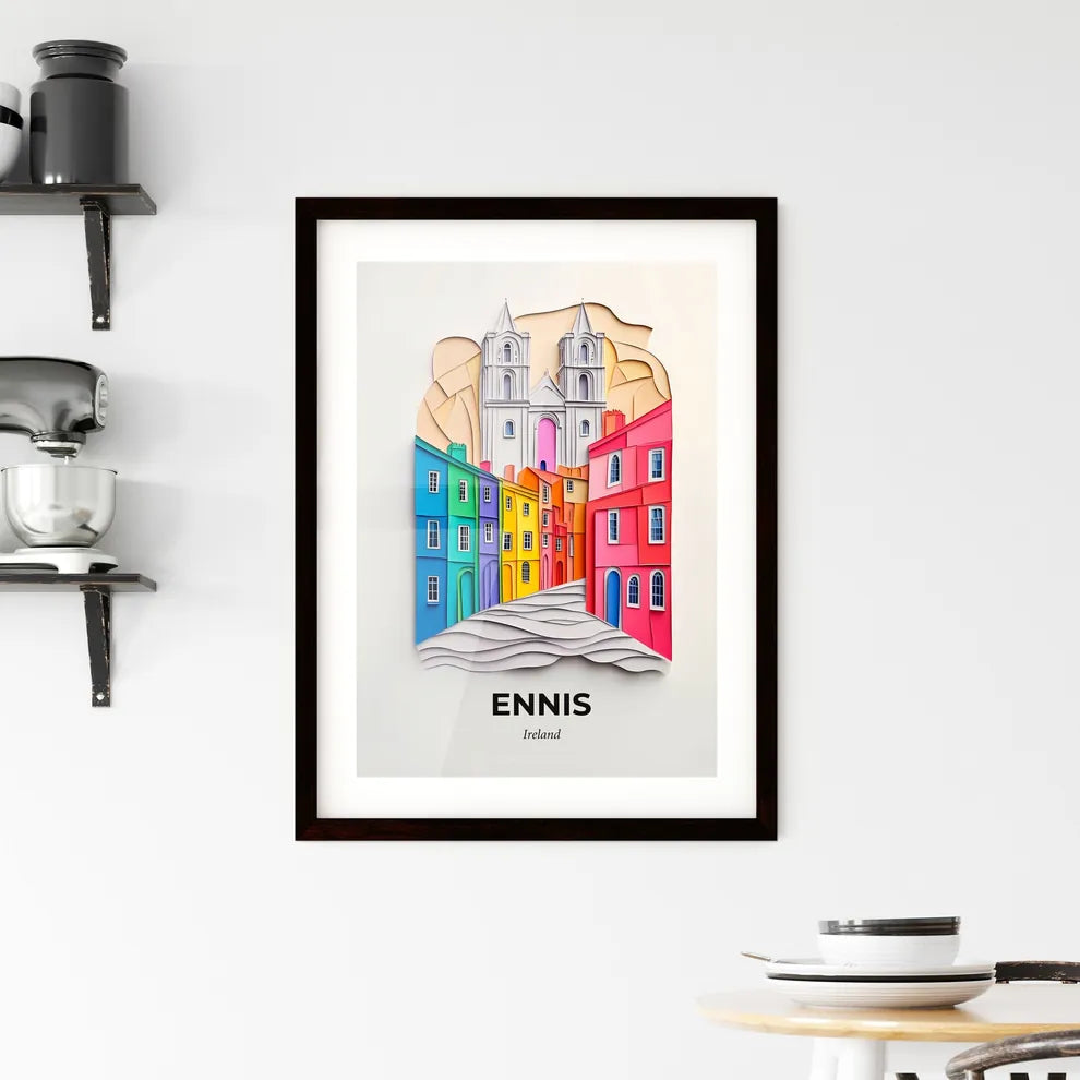 Vivid Ennis, Ireland, Framed Wall Art