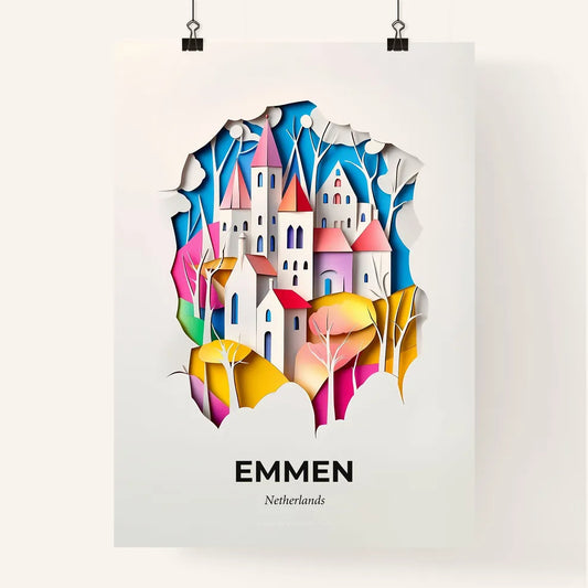 Vivid Emmen, Netherlands, Colorful Poster