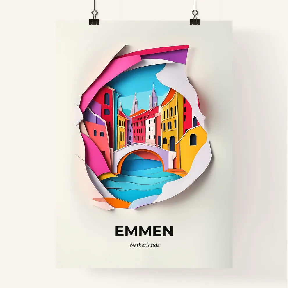 Vivid Emmen, Netherlands, Colorful Poster