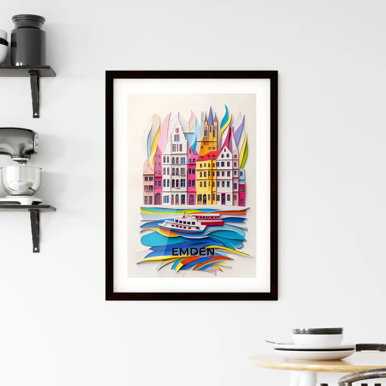 Vivid Emden, Germany, Framed Wall Art