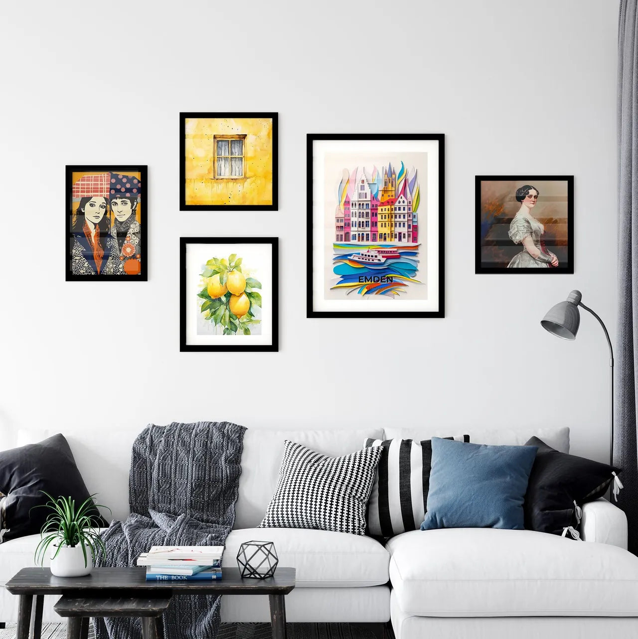 Vivid Emden, Germany, Premium Framed Prints