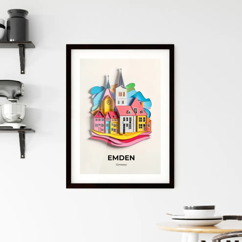 Vivid Emden, Germany, Framed Wall Art