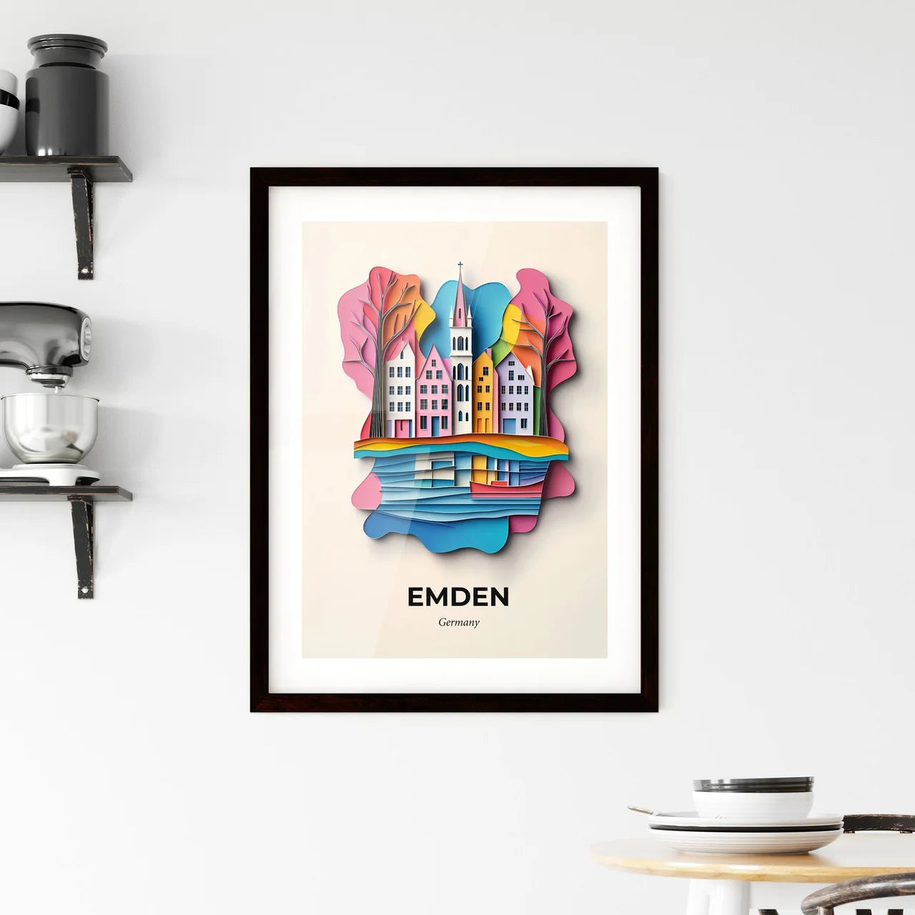 Vivid Emden, Germany, Framed Wall Art