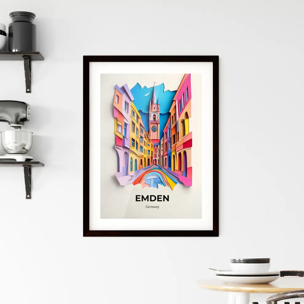 Vivid Emden, Germany, Framed Wall Art