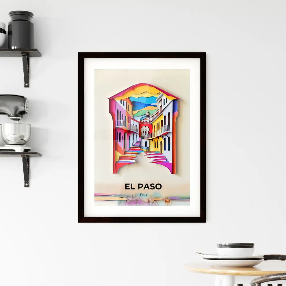 Vivid El Paso, Texas, Framed Wall Art