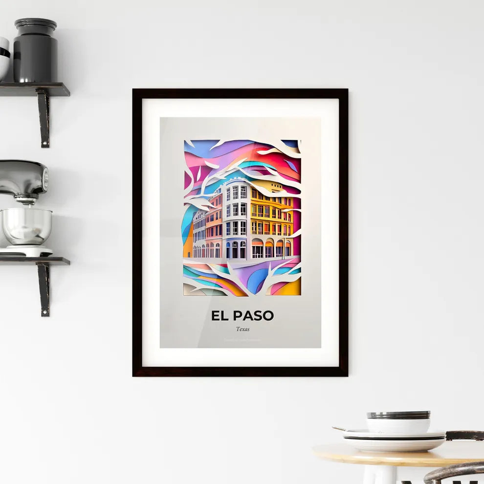 Vivid El Paso, Texas, Framed Wall Art