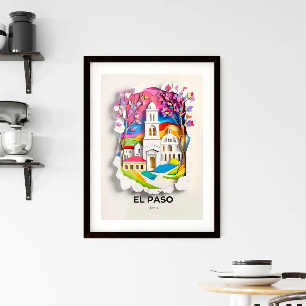 Vivid El Paso, Texas, Framed Wall Art