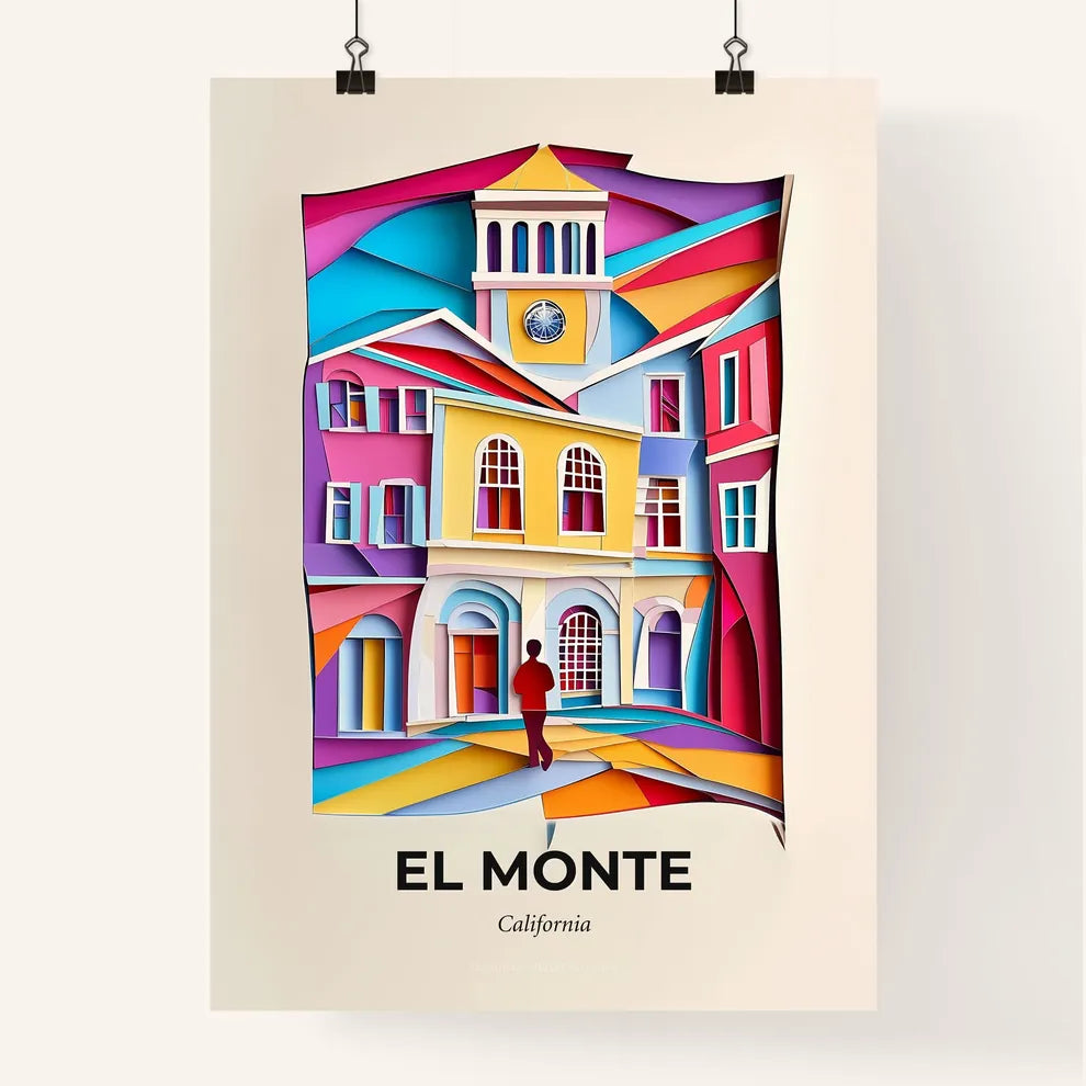 Vivid El Monte, California, Colorful Poster