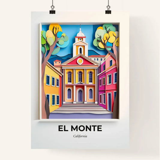 Vivid El Monte, California, Colorful Poster