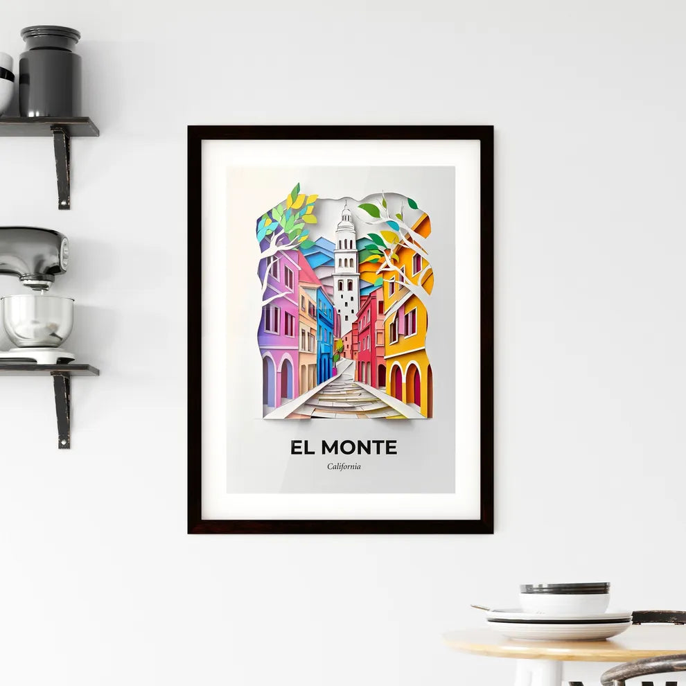 Vivid El Monte, California, Framed Wall Art