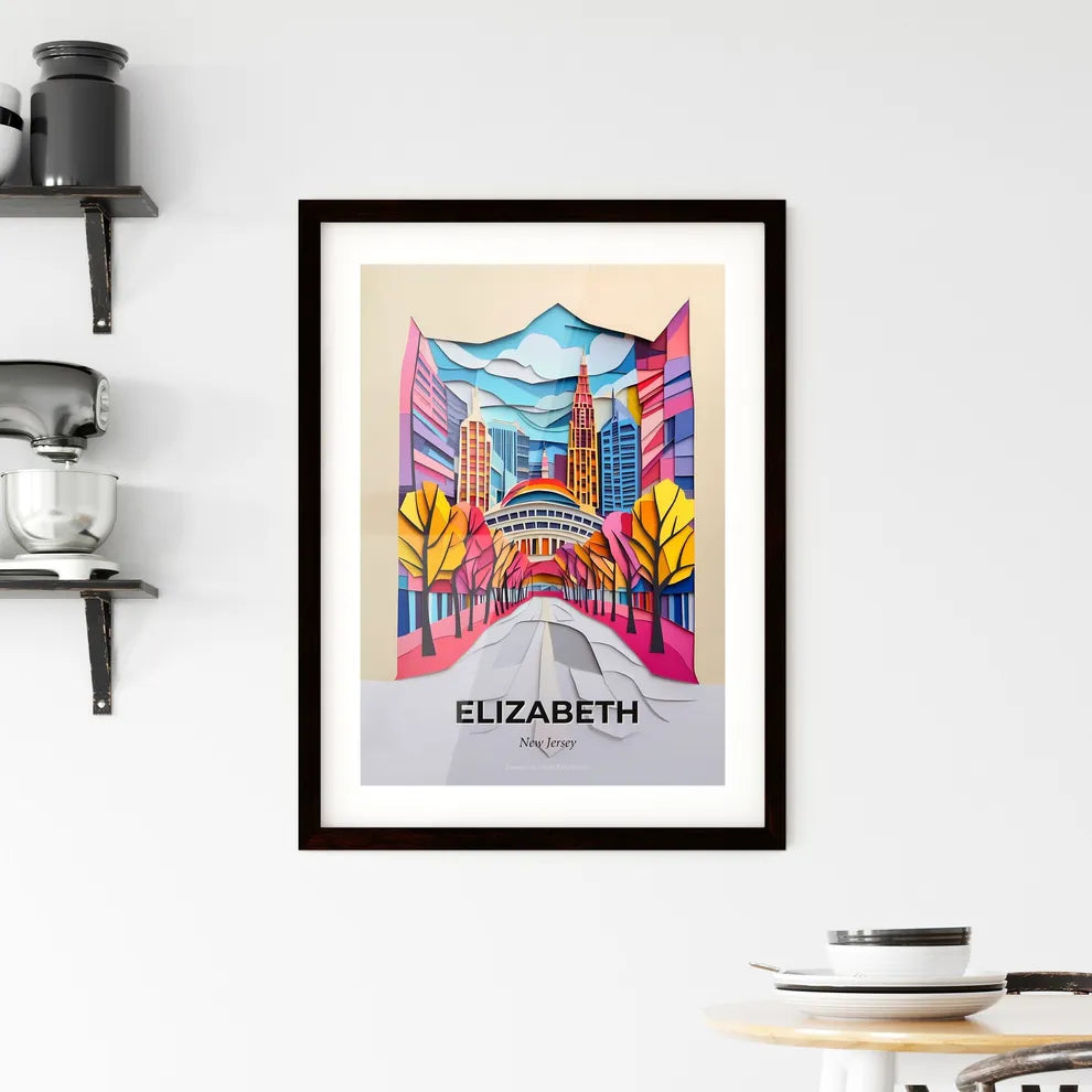 Vivid Elizabeth, New Jersey, Framed Wall Art