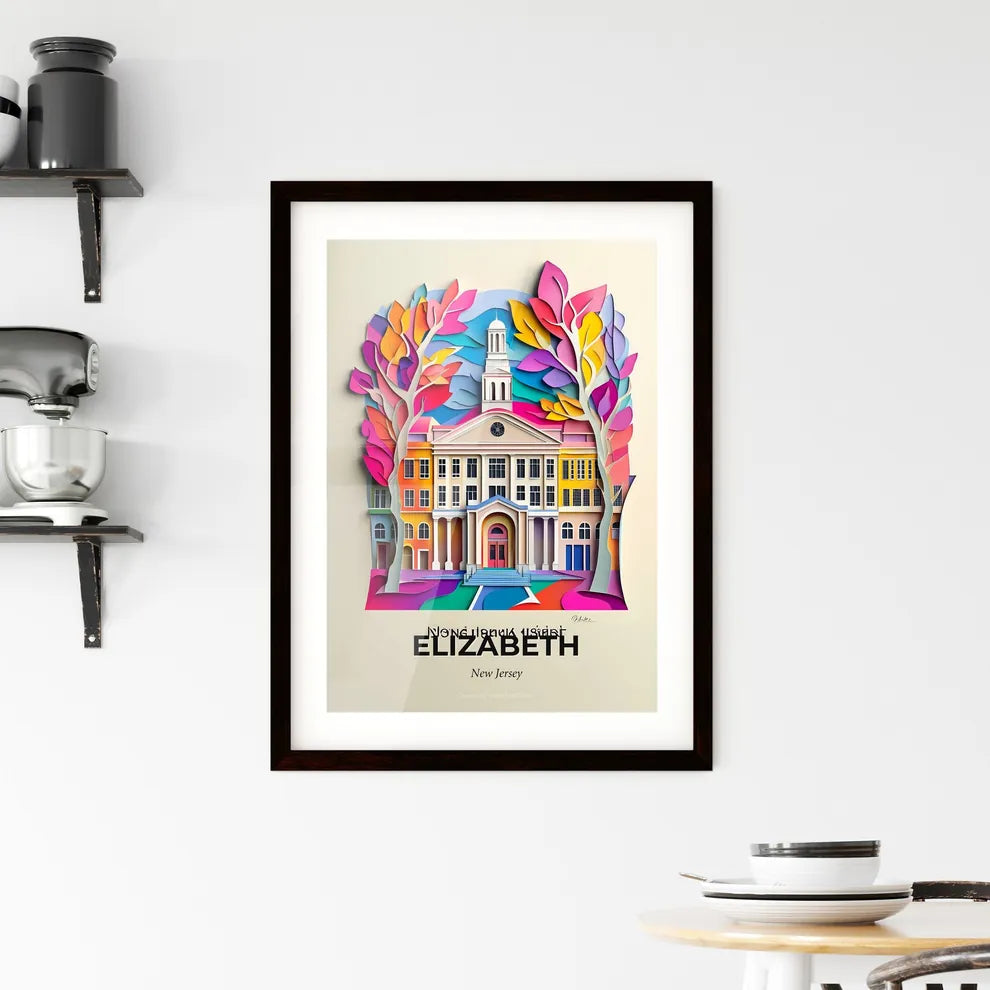 Vivid Elizabeth, New Jersey, Framed Wall Art