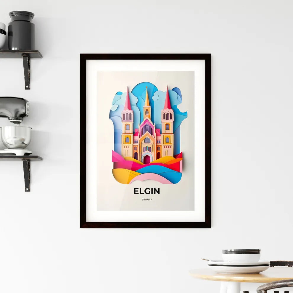 Vivid Elgin, Illinois, Framed Wall Art
