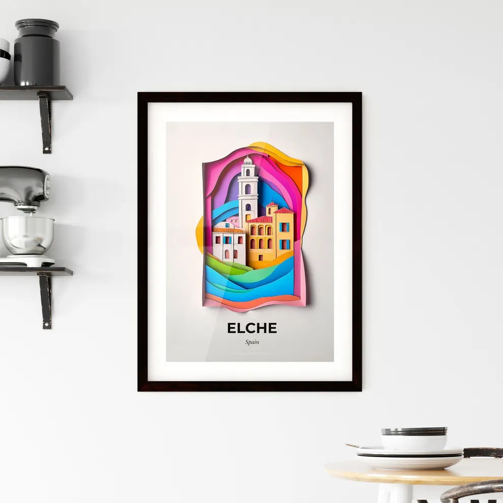 Vivid Elche, Spain, Framed Wall Art