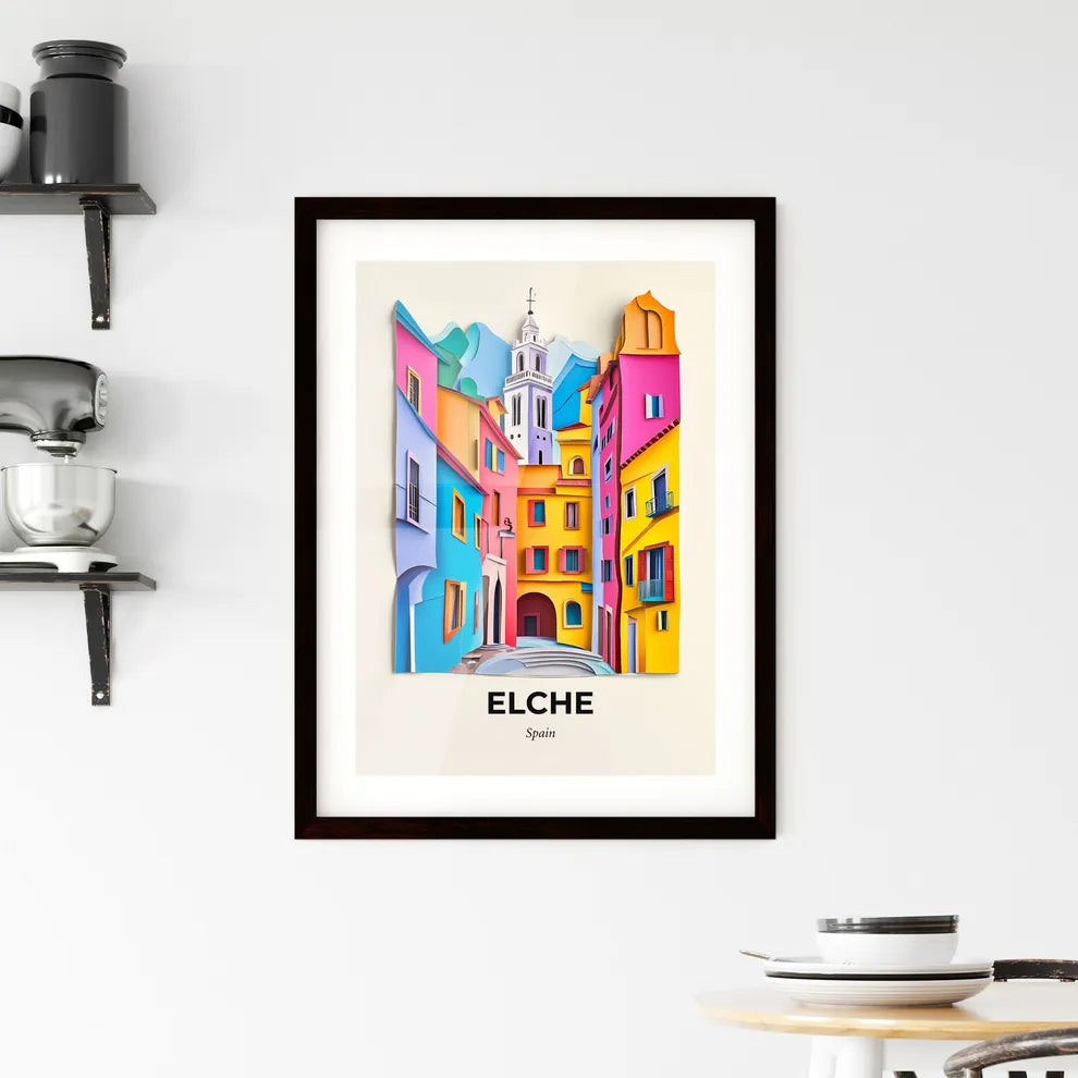 Vivid Elche, Spain, Framed Wall Art