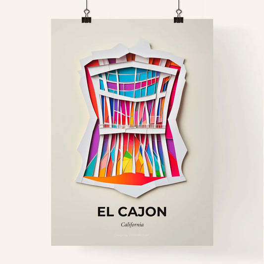 Vivid El Cajon, California, Colorful Poster