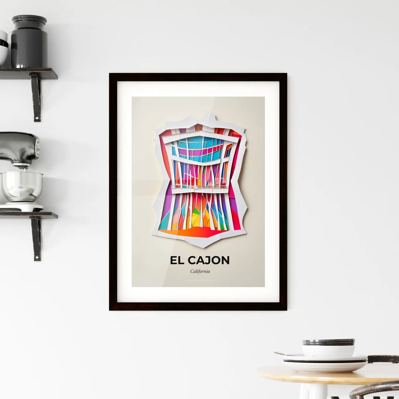 Vivid El Cajon, California, Framed Wall Art