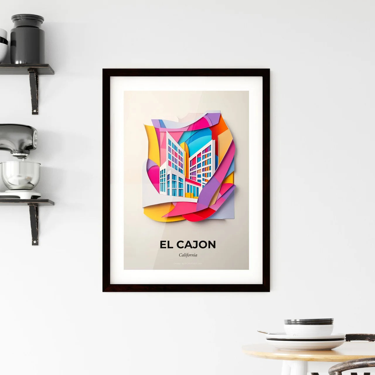 Vivid El Cajon, California, Framed Wall Art