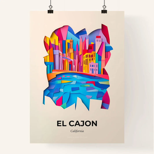 Vivid El Cajon, California, Colorful Poster
