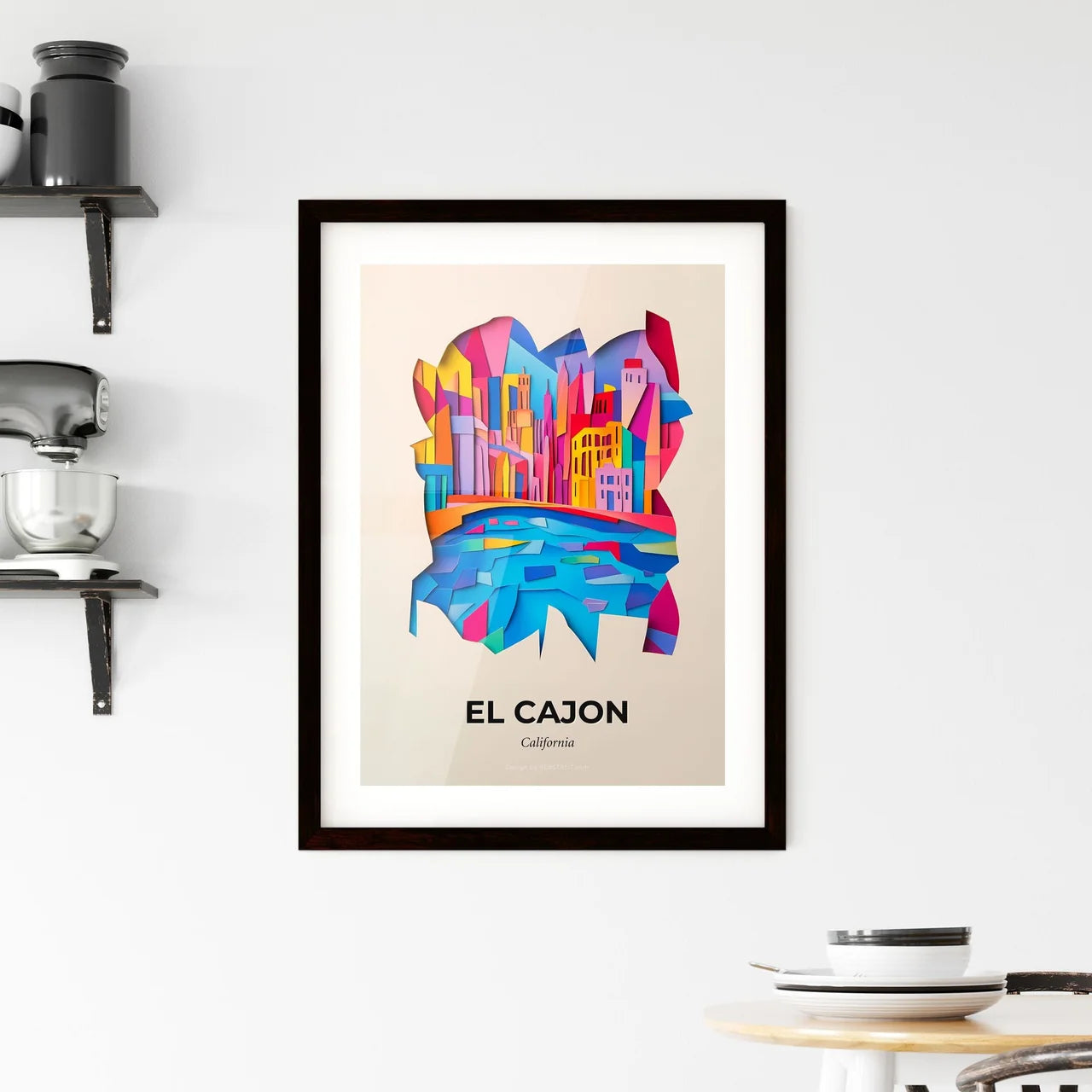 Vivid El Cajon, California, Framed Wall Art