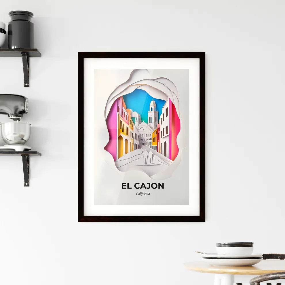 Vivid El Cajon, California, Framed Wall Art