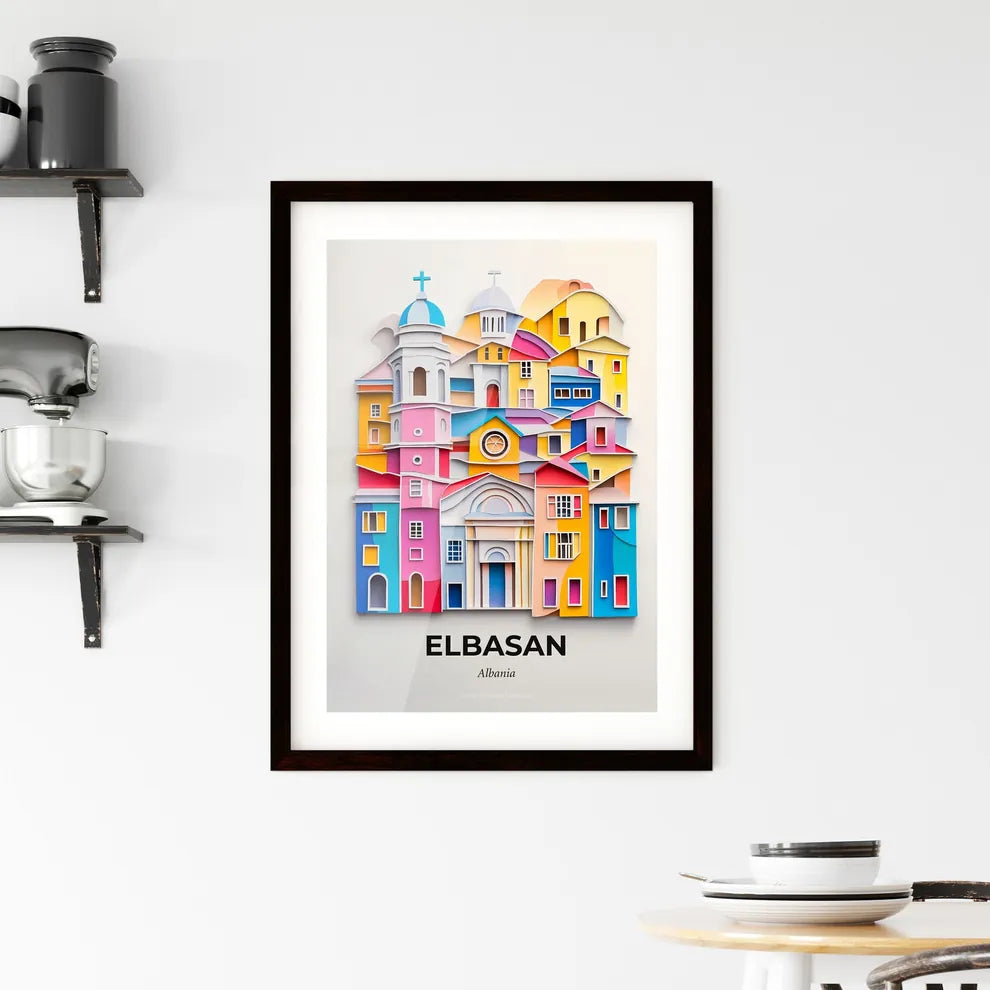 Vivid Elbasan, Albania, Framed Wall Art
