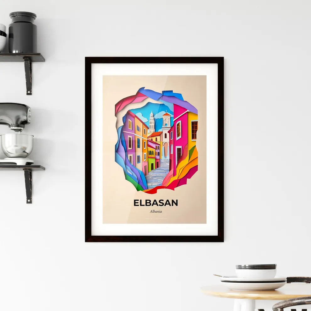 Vivid Elbasan, Albania, Framed Wall Art