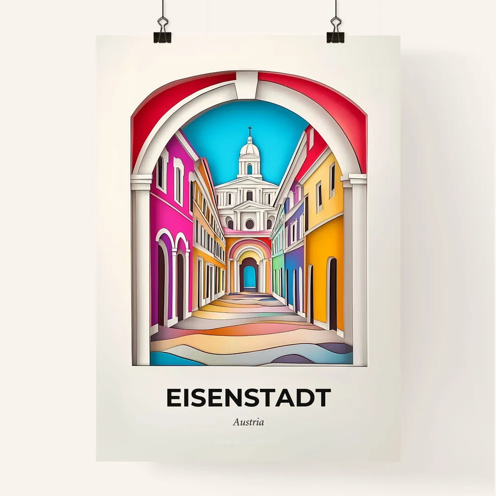 Vivid Eisenstadt, Austria, Colorful Poster