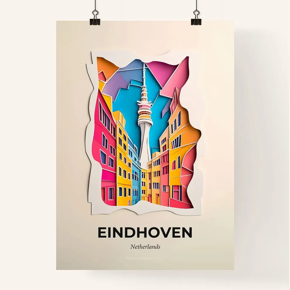 Vivid Eindhoven, Netherlands, Colorful Poster