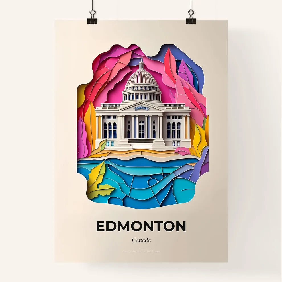 Vivid Edmonton, Canada, Colorful Poster