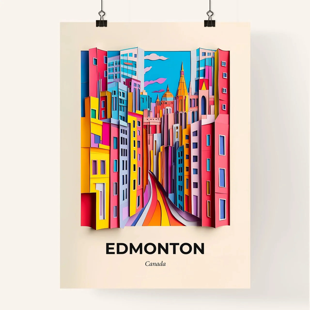 Vivid Edmonton, Canada, Colorful Poster