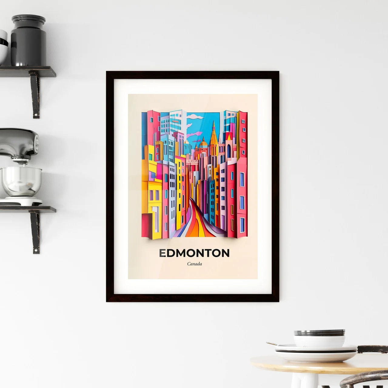 Vivid Edmonton, Canada, Framed Wall Art