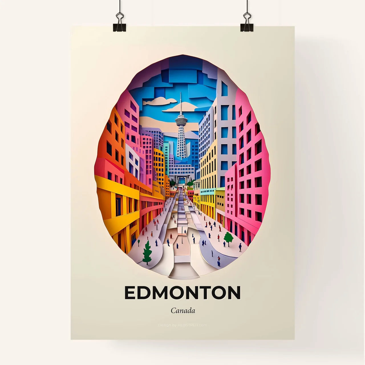 Vivid Edmonton, Canada, Colorful Poster