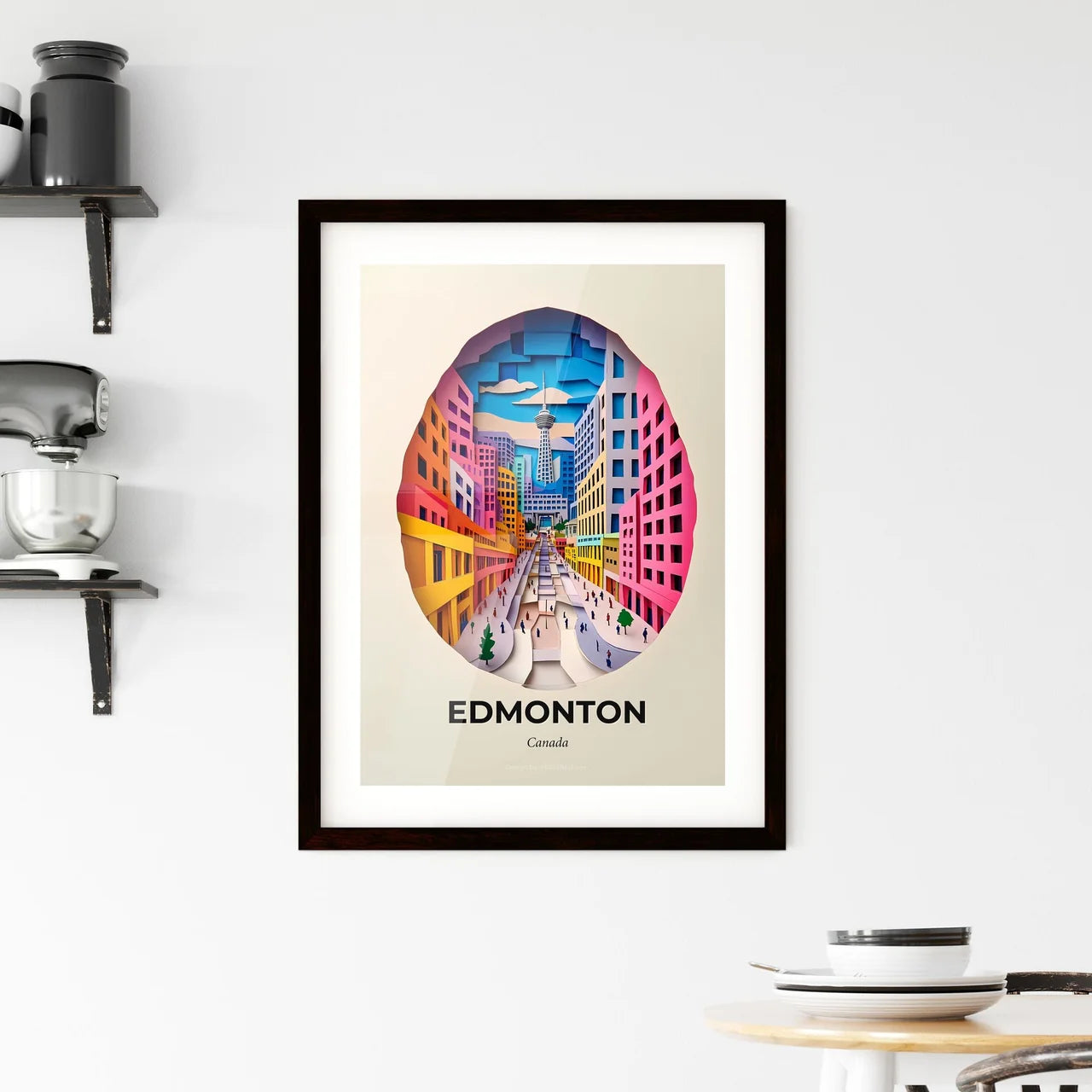 Vivid Edmonton, Canada, Framed Wall Art