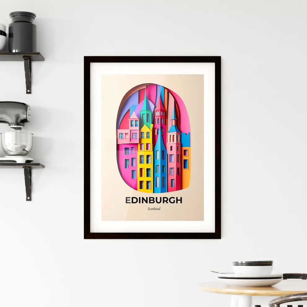 Vivid Edinburgh, Scotland, Framed Wall Art