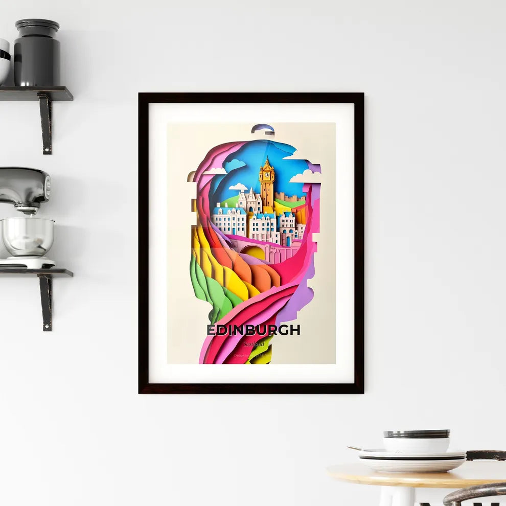 Vivid Edinburgh, Scotland, Framed Wall Art