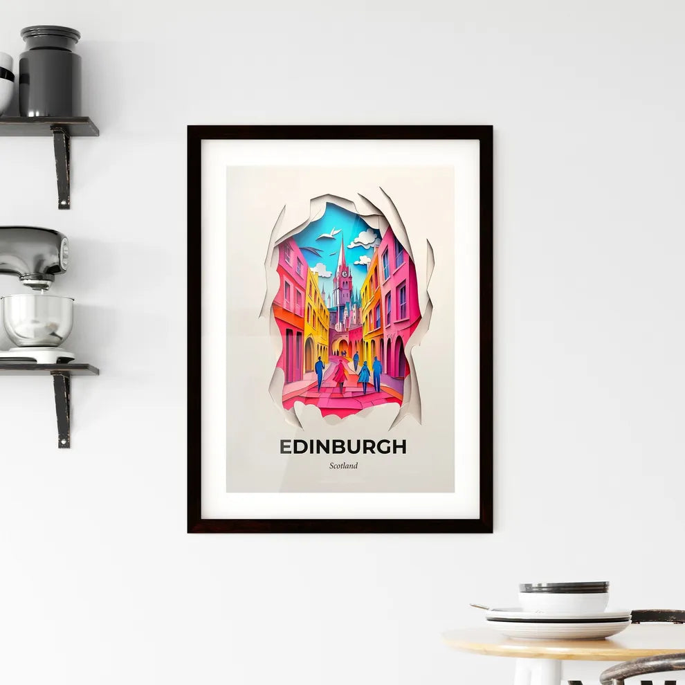 Vivid Edinburgh, Scotland, Framed Wall Art