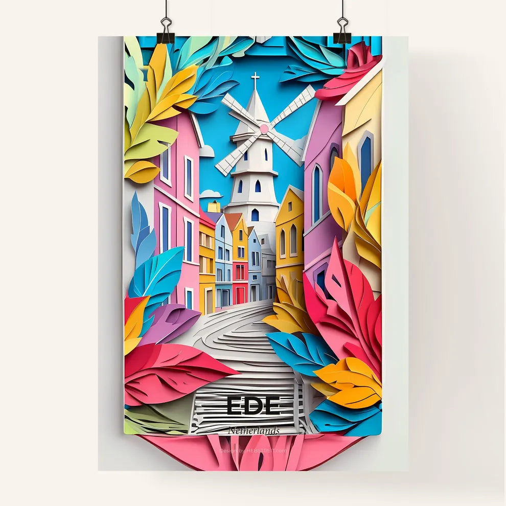 Vivid Ede, Netherlands, Colorful Poster